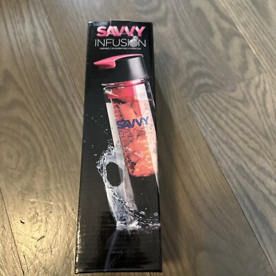 Savvy Infusion - Flip-Top Sport Infuser Water Bottle - Enjoy Delicious Fruit