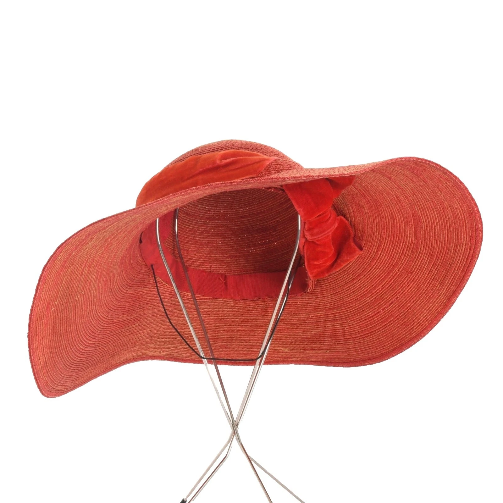 Sombreros vintage 1940s Casual de paja para Mujeres