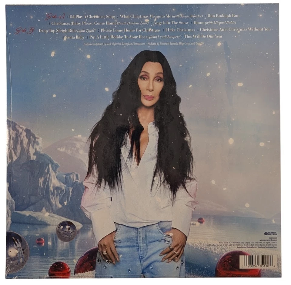 Cher – Christmas (Ruby Red Vinyl, 2023, Warner Records) Limited Edition LP – New - Image 4 of 4