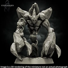 Earth Elemental Of The Dusk Tabletop Miniature For DnD Pathfinder TTRPG