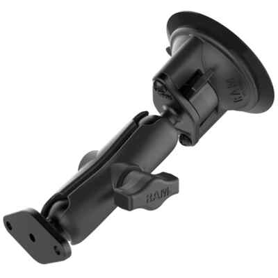RAM Mount Cradle Plate Suction Assembly Diamond Plate and Medium Arm RAM-B-166U