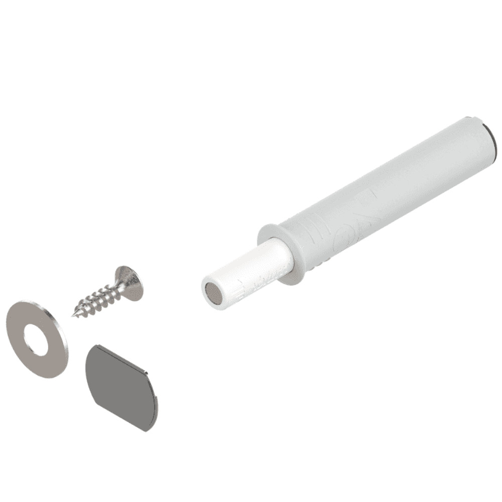 Blum Tip-On Set Magnetic Push to Open Standard Doors White 956.1004WHI