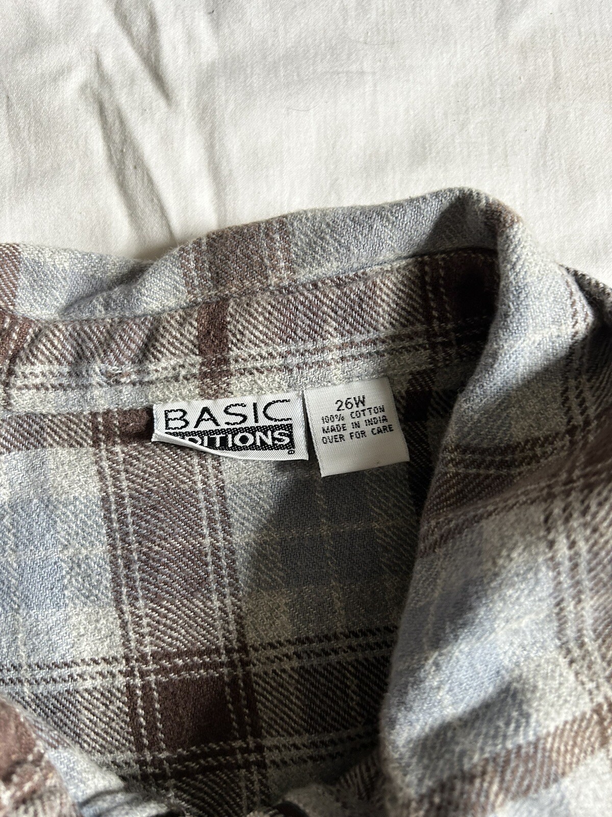 Basic Edition Plaid Zip Up Shacket Jacket Size S/M - image 3