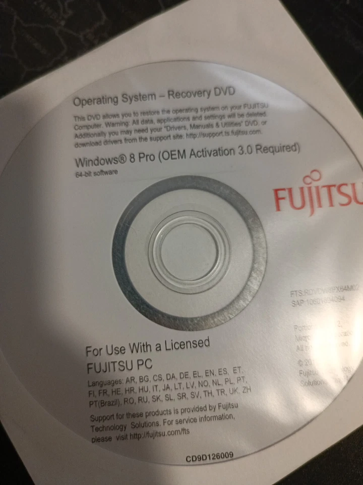 Disco de recuperacion  Windows 8 Professional 64 bits X64 Recovery  con memoria - Imagen 2 de 4