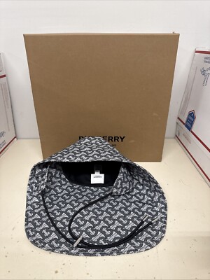 Burberry TB Monogram Logo Fisherman Bucket Hat, Size Medium  display picture 1