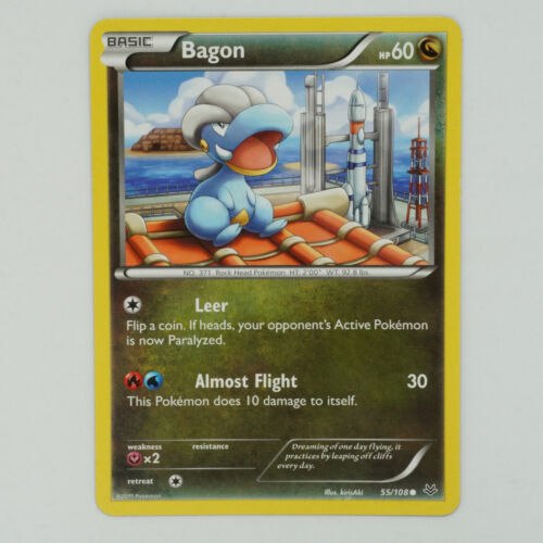 Bagon 55/108 Common XY : carte Pokémon ciel rugissant - Photo 1 sur 2