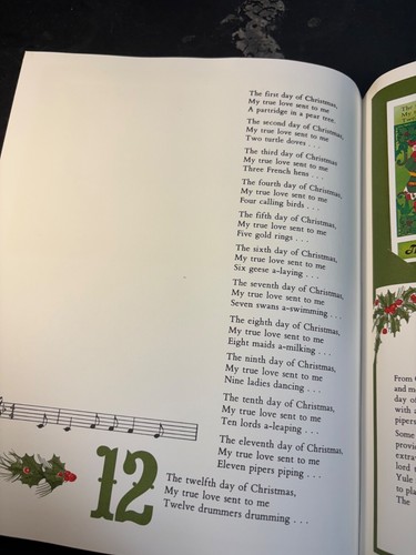 The Twelve Days of Christmas BOOK 1977 Stamps Christmas Island Limited - Picture 24 of 24
