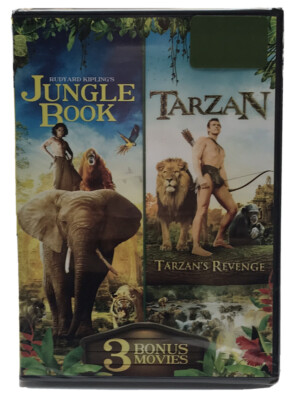 New! The Jungle Book, Tarzans Revenge & 3 Bonus Movies DVD Classic Tales
