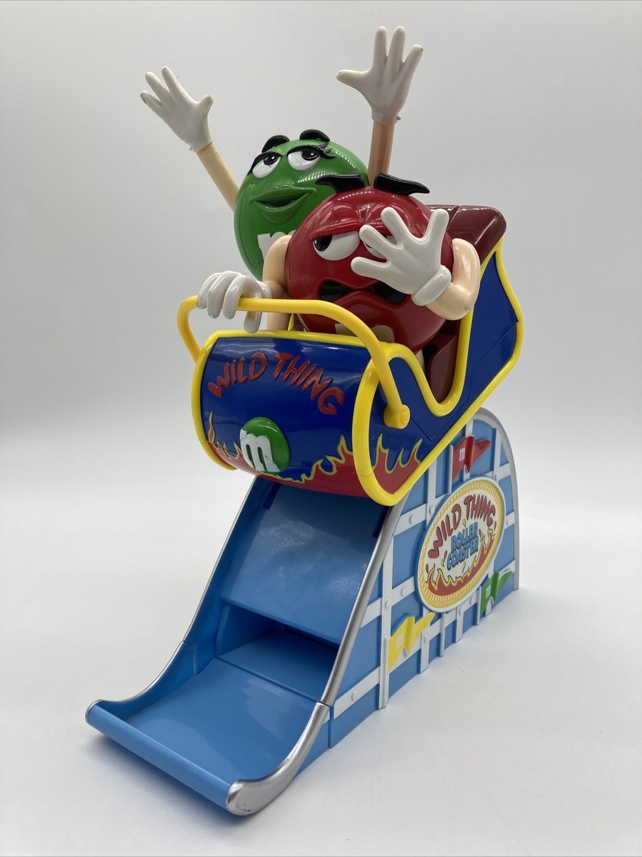 特撮 M&M's WILDTHING Roller Coaster Dispenser M&M's Wild Thing Roller Coaster Candy Dispenser Red & Green
