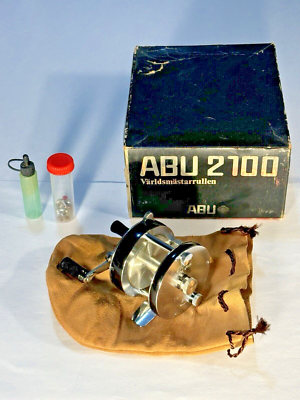 Rare ABU 2100 SPORT Fishing Reel W/Box+Extras Made In Sweden 1972