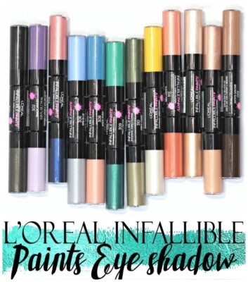 L'Oreal Infallible Paints Lidschatten Duo. High Impact Cremefarbe.