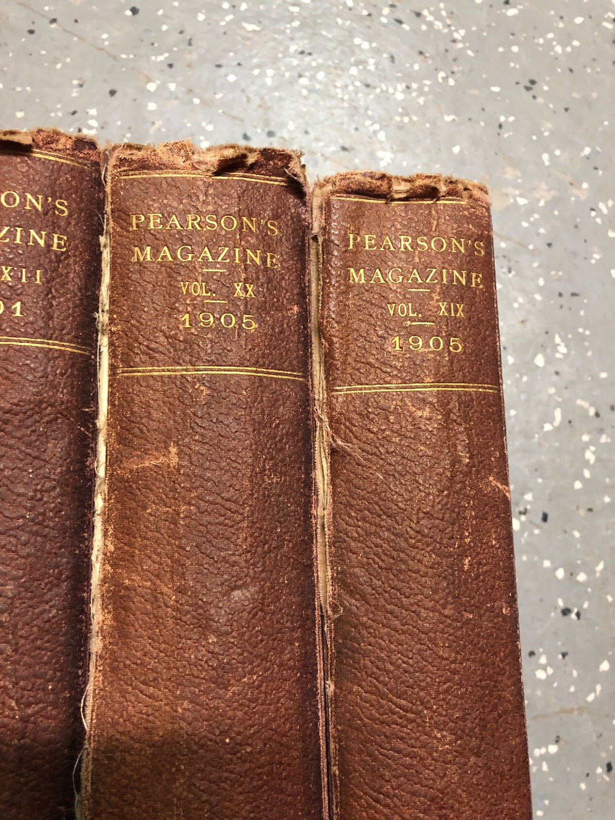 Pearson's Magazine: Vol.xI 1901 & XII 1901 Vol.XX 1905 & XIX 1905,—4 Books Lot