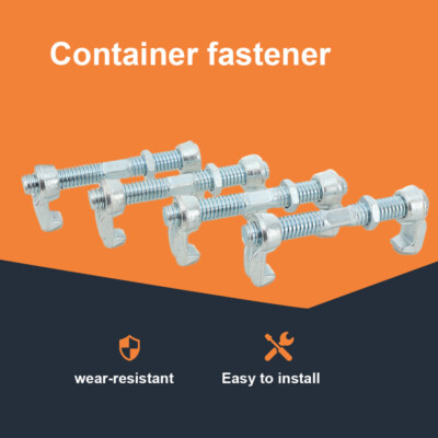 4X Shipping Container Bridge Fitting Clamp 11inch/280mm Galvanized Screw Clamp