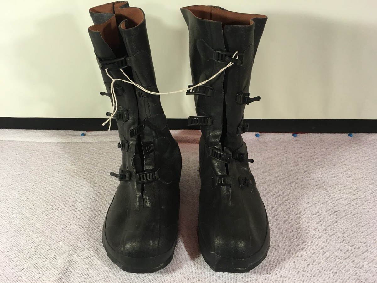 NEW OLD STOCK MINER INDUSTRIES MILITARY BOOTS NEW OLD STOCK MINER INDUSTRIES MILITARY RUBBER 5 BUCKLE MID  main image 3