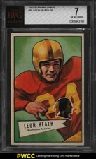 1952 Bowman Large Football #91 Leon Heath BVG 7 Near Mint NM