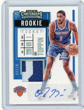 2020-21 Panini Contenders Rookie Patch Autograph #RSA-OTP Obi Toppin #09/10