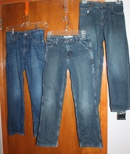 LOT OF 3  Boys' Sz 12 JEANS Old Navy, Bailey's Point, Faded Glory EUC