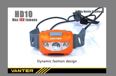 Vanter HD10 Multi-function Motile Cree LED Headlamp, 3xAAA Model, USA Seller