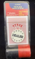 Classic Texas Hold'em Playing Cards and Poker Chips Lucky Star