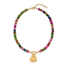 Heart Necklaces For Women Gold Chain Necklaces Red Heart Charm Necklace Chunk...