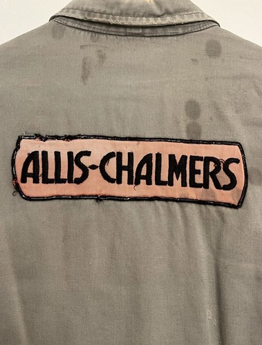 VINTAGE 1940s FLANNEL LINED ALLIS-CHALMERS COTTON JACKET BY BIG SMITH - Picture 4 of 5
