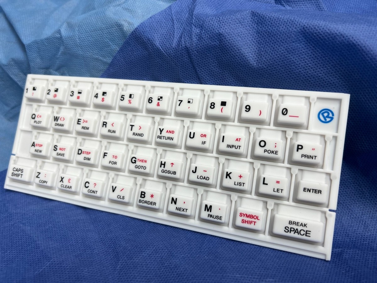 スウィッチ Sinclair ZX Spectrum 16K / 48K Rubber Keyboard Mat - White | eBay