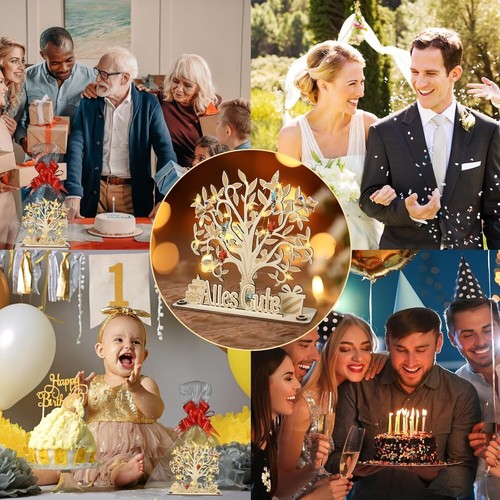 Led Geldgeschenke Verpackung Holz Lebensbaum Geschenke Hochzeit Geburtstag - Bild 5 von 11
