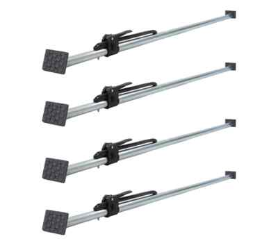 #ad 4 Pack Steel Ratcheting Load Bar Lock 2X4quot; w Pads Van Truck Trailer 89quot; 105quot; $124.99