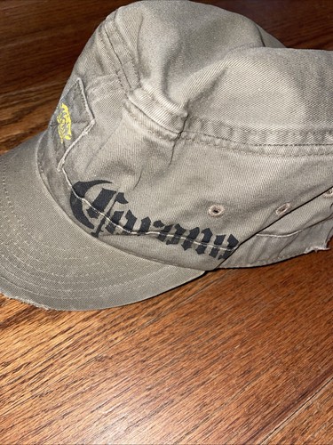 Corona Extra Beer Military Green Hat LA Cerveza Mas Fina Crown Distressed Cap OS - Picture 2 of 16