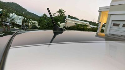 4 inch '' Short Black Aluminum Antenna Mast AM/FM for CHRYSLER 300 2008 Brand New