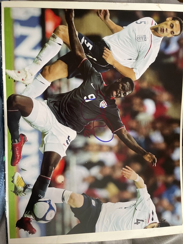 Eddie Johnson Team USA USMNT soccer Autographed Signed 8x10 Photo COA