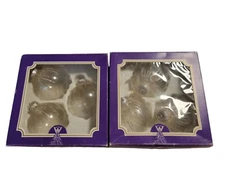 2 Boxed Set 3 Christmas Tree Ball Ornaments By Wittig KG AAFES Western Germany