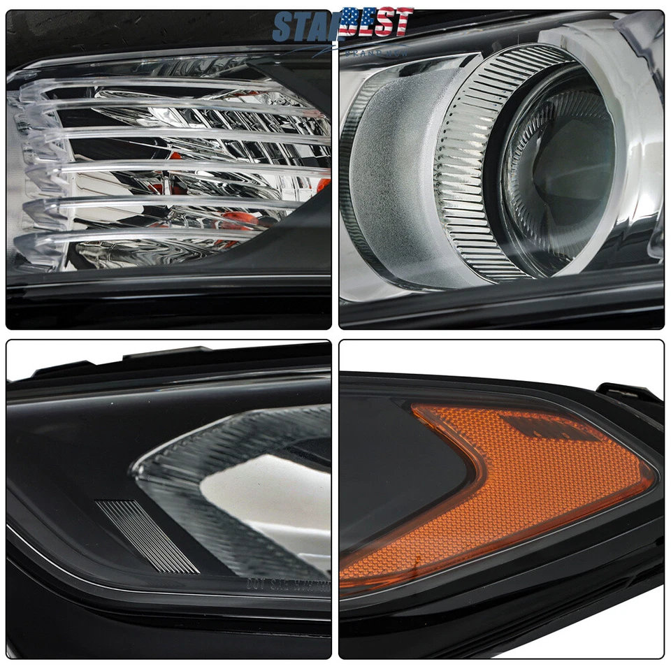 Pair Headlights Lights Lamps Set For Ford Fusion 2013 2014 2015 2016 Left+Right Foto 3 de 4