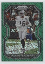 2020 Panini Prizm FOTL FOTL Green Shimmer Prizm /5 Tyrell Williams #133 02sw