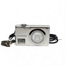 Nikon COOLPIX S3000 12.0MP Digital Camera Silver 4x Zoom + USB Charger | BLURRY