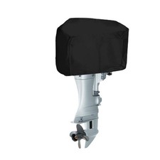 Full Outboard Engine Cover Motor Cover 210D Oxford Cloth Waterproof Black