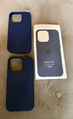 Apple Silicone Case w/MagSafe for iPhone 14 Pro Storm Blue Quantity (2)