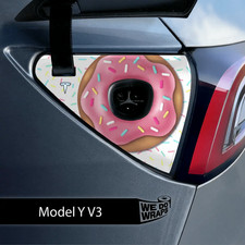 Donut Tesla Charge Port Wrap  Model Y