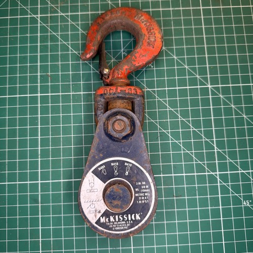 Crosby McKissick 2-Ton 3" Snatch Tackle Block Sheave Wire Rope Hoist 108038 