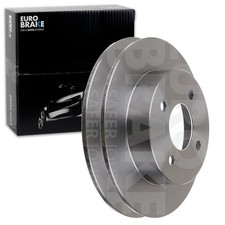 2X EUROBRAKE BREMSSCHEIBEN 240mm VOLL HINTEN PASSEND FÜR NISSAN MICRA |