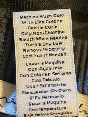 French Laundry Women's Black Gray Animal Stripe Leggings Size L/XL High Waist - Picture 5 of 5