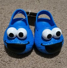 Sesame Street Clogs Cookie Monster Size 3 New With Defects