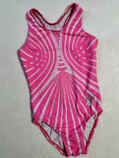 Suni Lee GK Elite LEOTARD Gymnastics AMBITIOUS Pink GEM LOOK Tank NCAA Leo CL