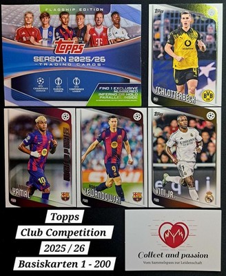 Topps UCC 2025/26 Flagship - Einzelkarten 1-200 aussuchen - Pick Your Card