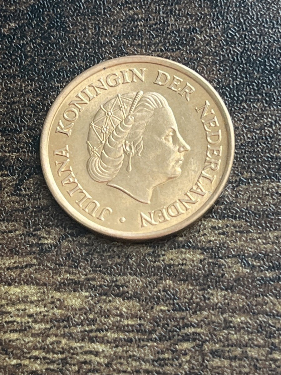 1965 Netherlands 5 Five Cents Uncirculated Queen Juliana Actual