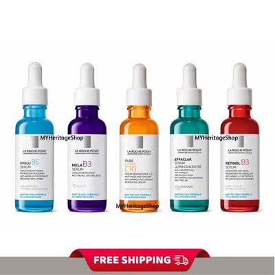 La Roche-Posay 5pc Face Serum Bundle Set 30ml Each Limited Skincare