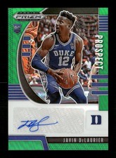 Javin DeLaurier 2020 Panini Prizm DP #PA-JD Prospect Autographs Green NBA