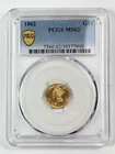 1862 $1 Gold Indian Princess PCGS MS62 Large Head Ty.3 G$1 Pre-1933 Dollar Coin