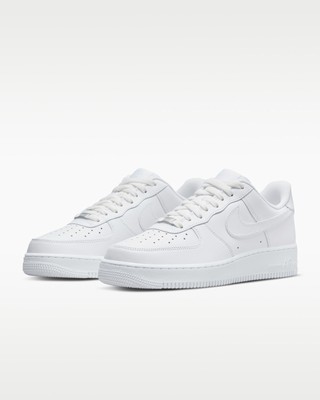 Nike Air Force 1 '07 Triple White Low Top Sneaker Men's