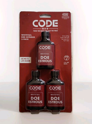 Code Red 3-Pack: Whitetail Doe Estrous, 2 oz each  